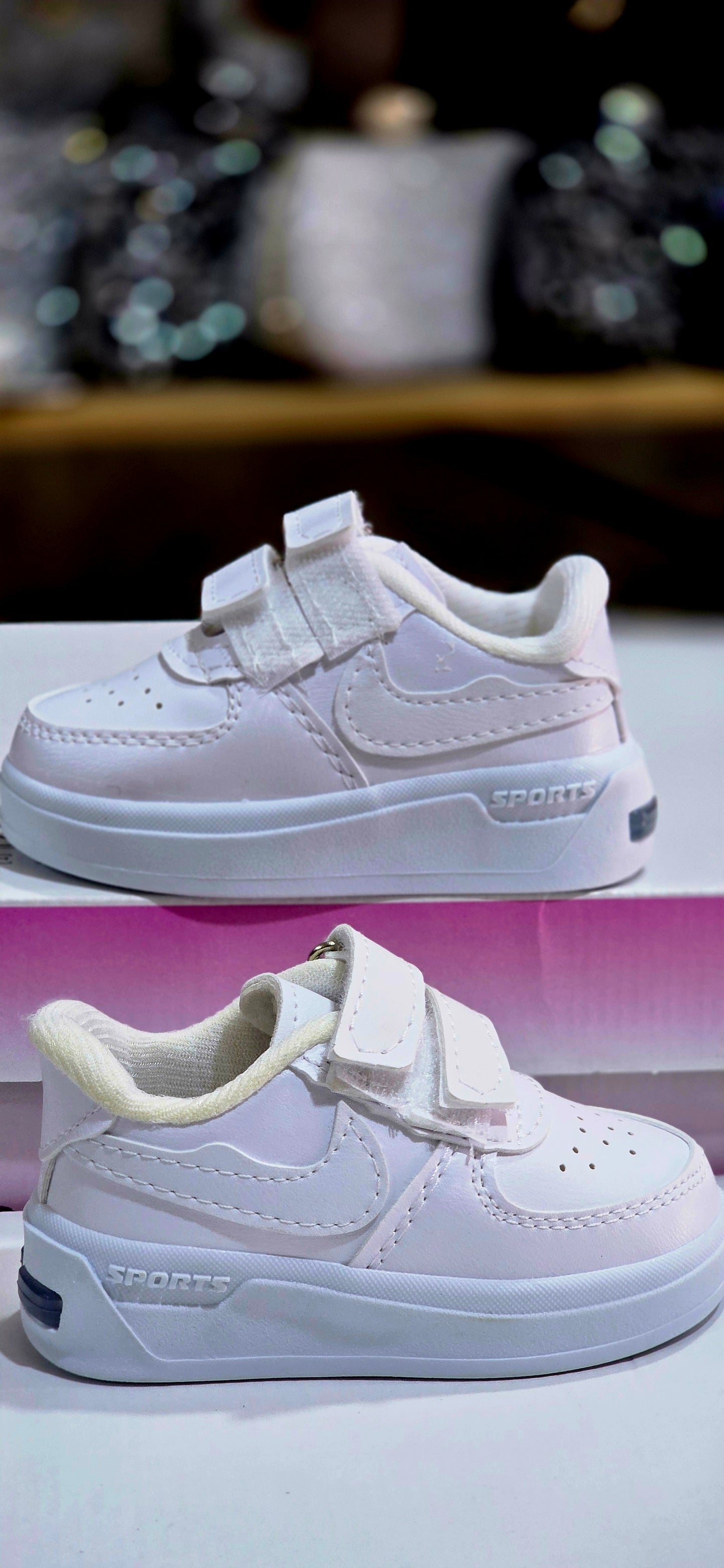 Snekaers Cırt Bantlı LED'li Çocuk Spor Ayakkabı