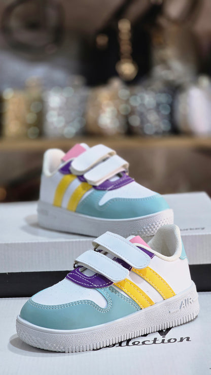 Cırtlı Renkli Çocuk Spor Ayakkabı