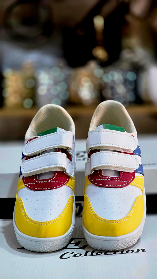 Cırtlı Renkli Çocuk Spor Ayakkabı