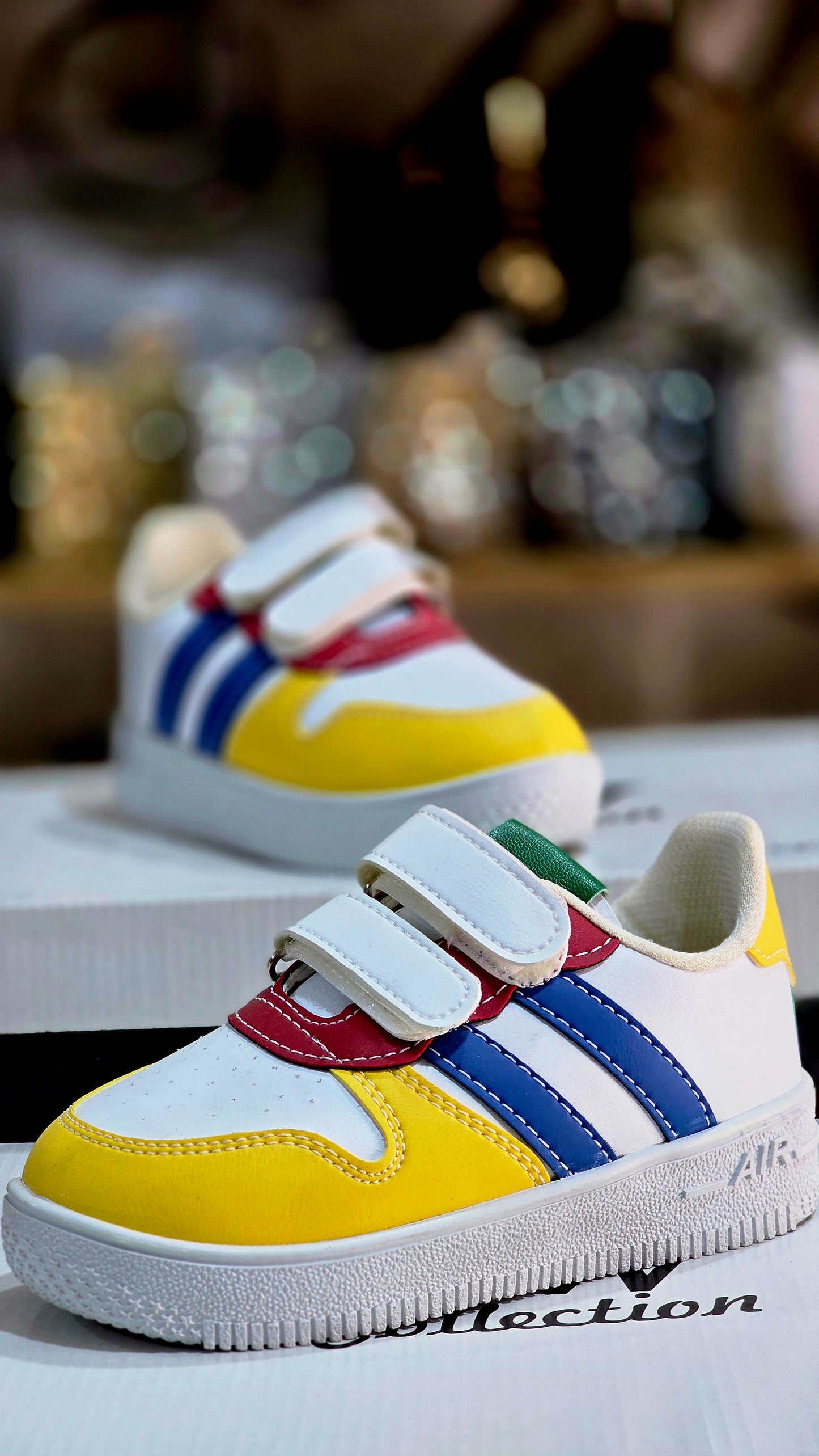 Cırtlı Renkli Çocuk Spor Ayakkabı