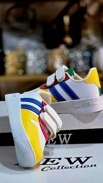 Cırtlı Renkli Çocuk Spor Ayakkabı