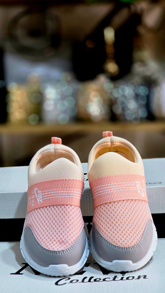 Fileli Bağcıksız Çocuk Spor Ayakkabı