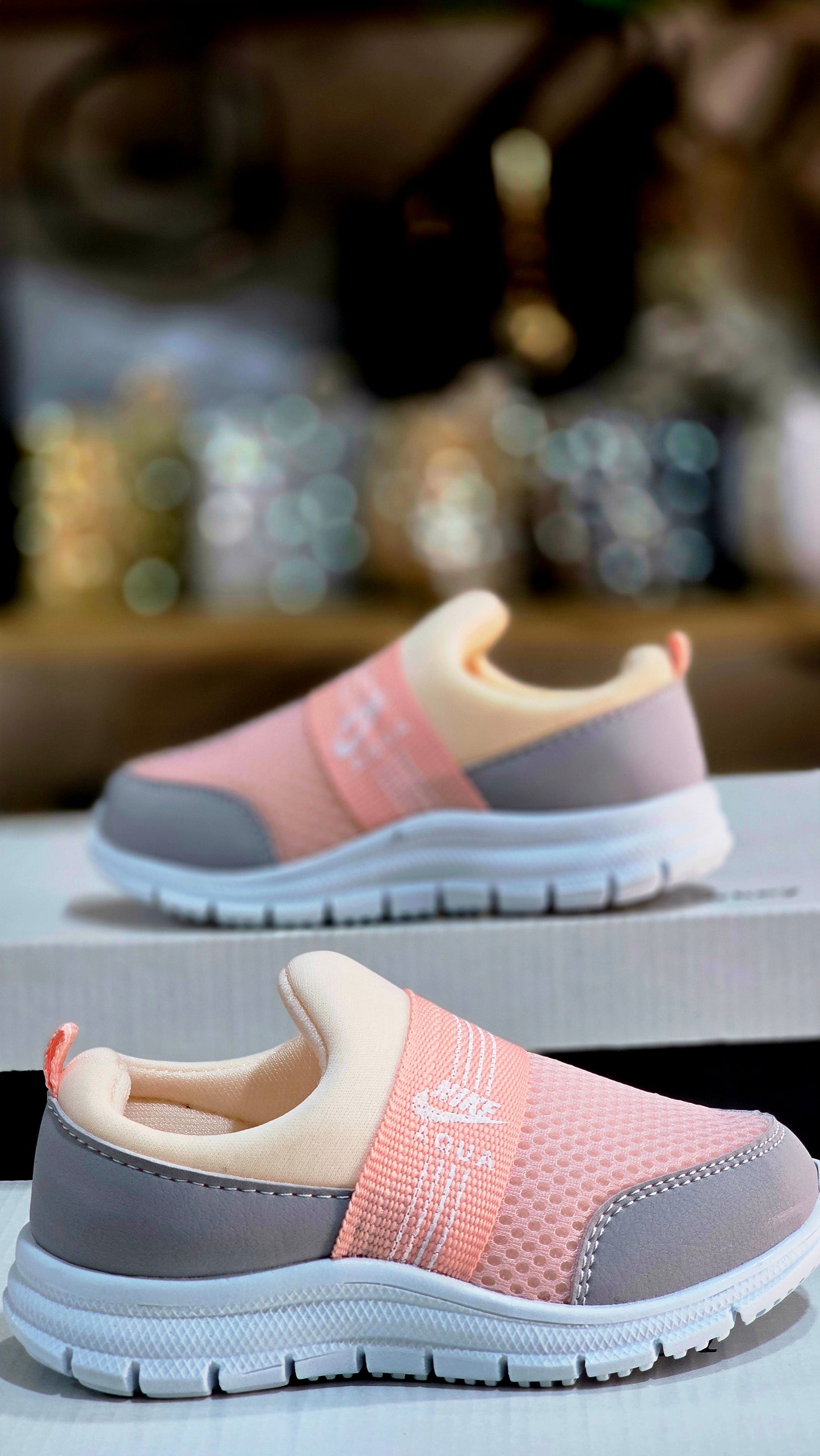 Fileli Bağcıksız Çocuk Spor Ayakkabı