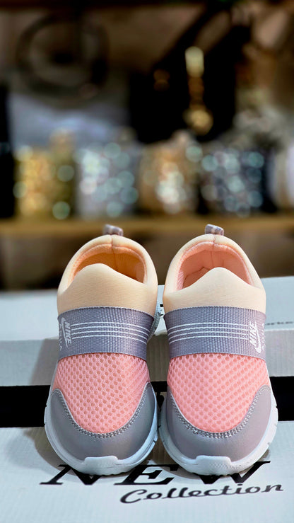 Fileli Bağcıksız Çocuk Spor Ayakkabı