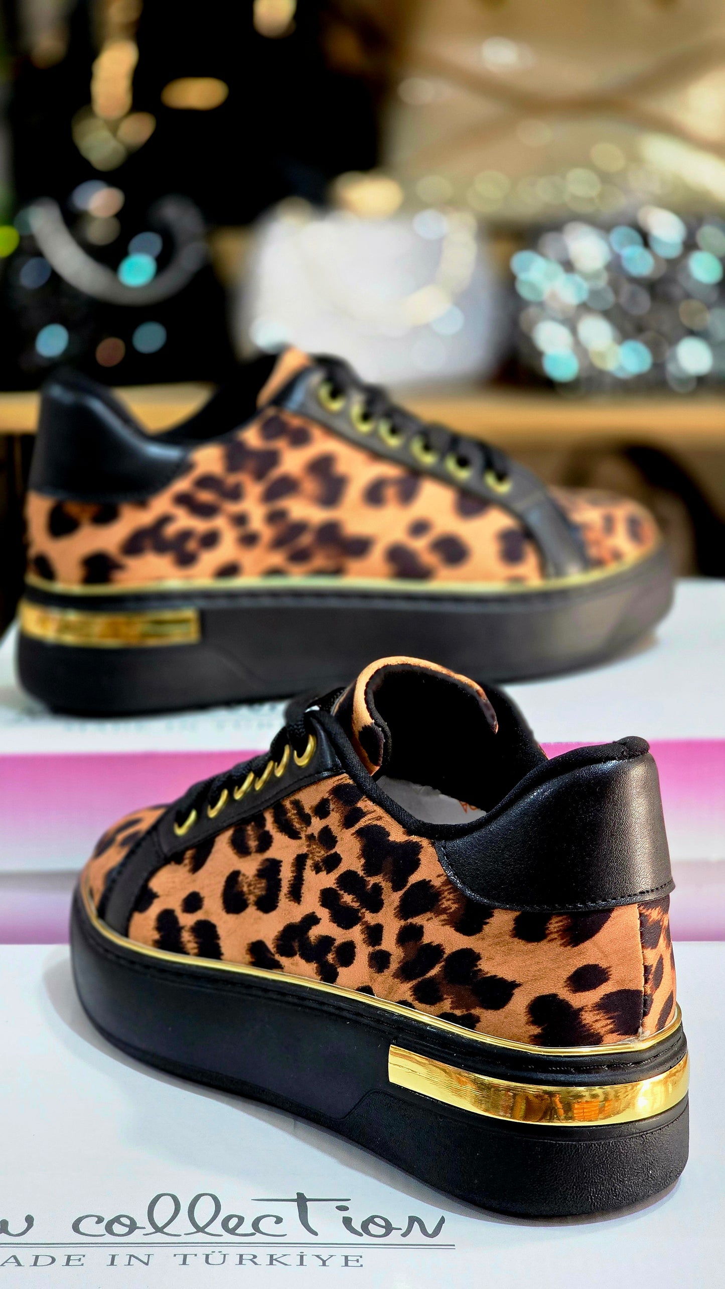 LEOPAR Desenli Kadın Spor Ayakkabı