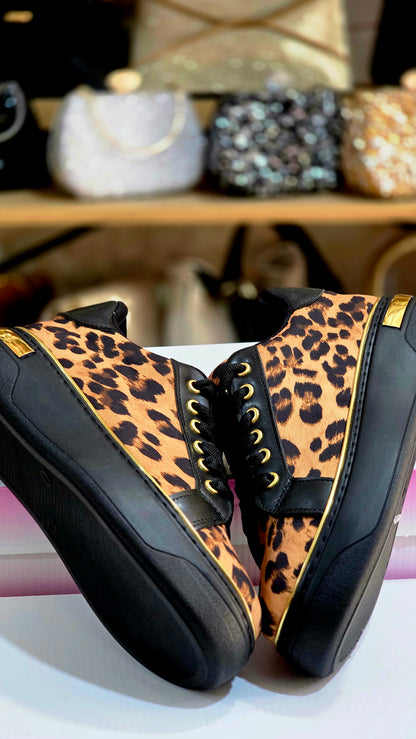 LEOPAR Desenli Kadın Spor Ayakkabı