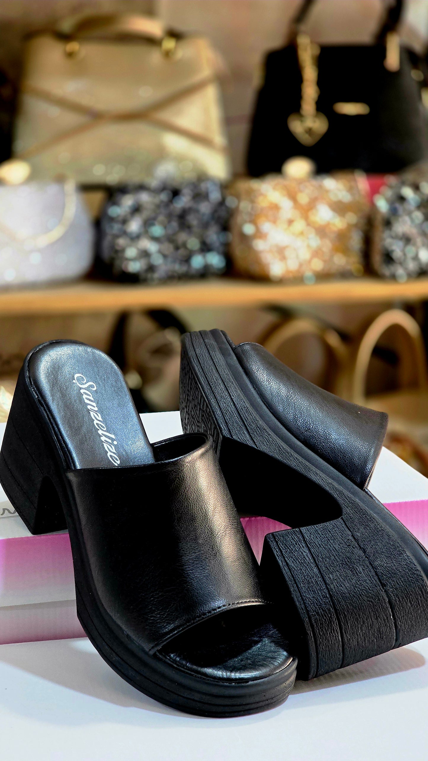 Tek Bant Kalın Topuklu Kadın Ayakkabı