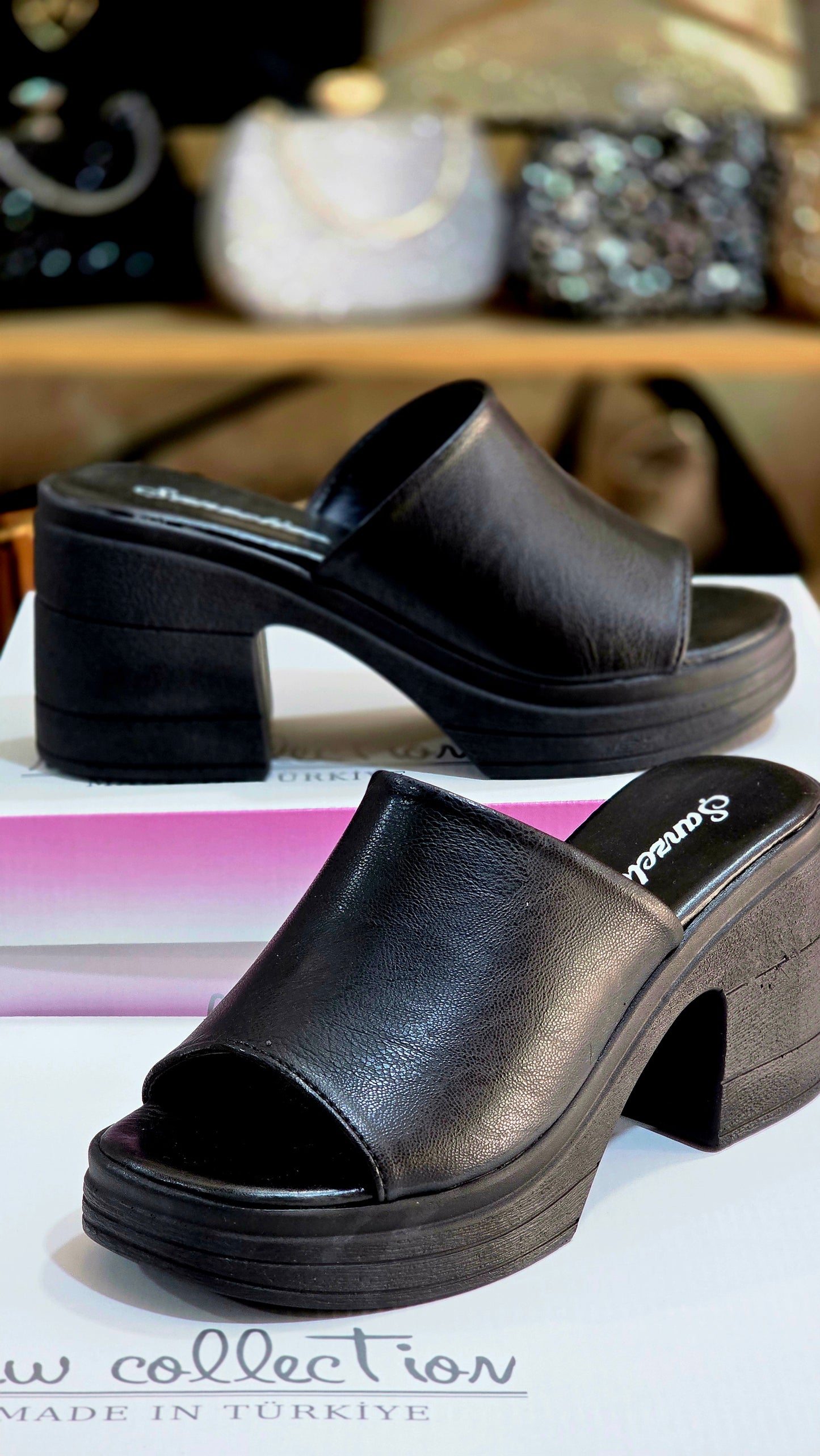 Tek Bant Kalın Topuklu Kadın Ayakkabı