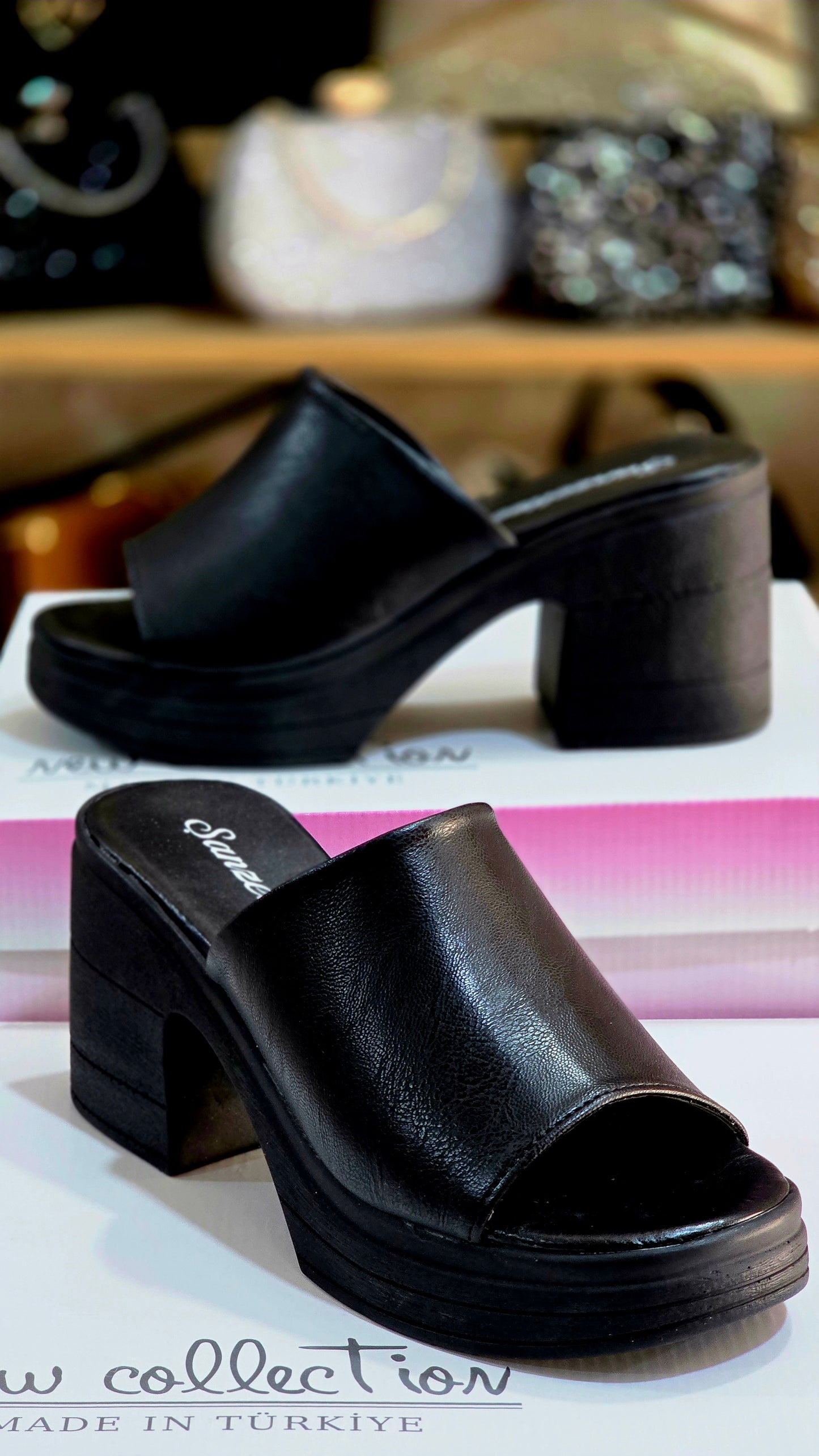 Tek Bant Kalın Topuklu Kadın Ayakkabı