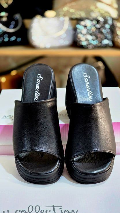 Tek Bant Kalın Topuklu Kadın Ayakkabı