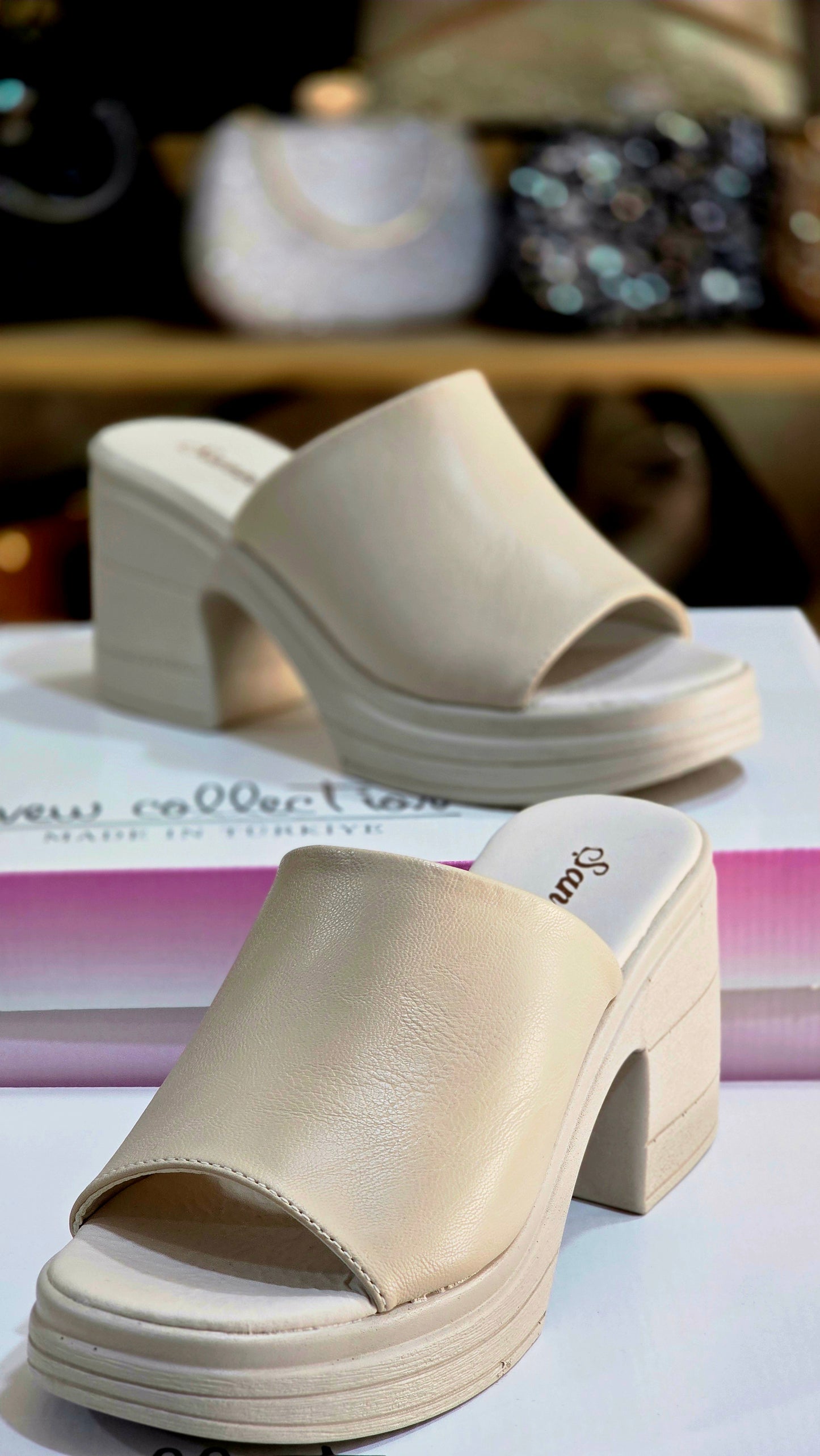 Tek Bant Kalın Topuklu Kadın Ayakkabı