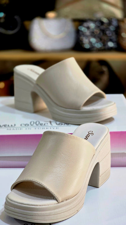 Tek Bant Kalın Topuklu Kadın Ayakkabı