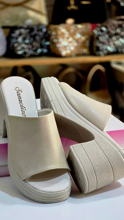 Tek Bant Kalın Topuklu Kadın Ayakkabı