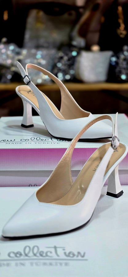 Arkası Açık Zarif Topuklu Ayakkabı
