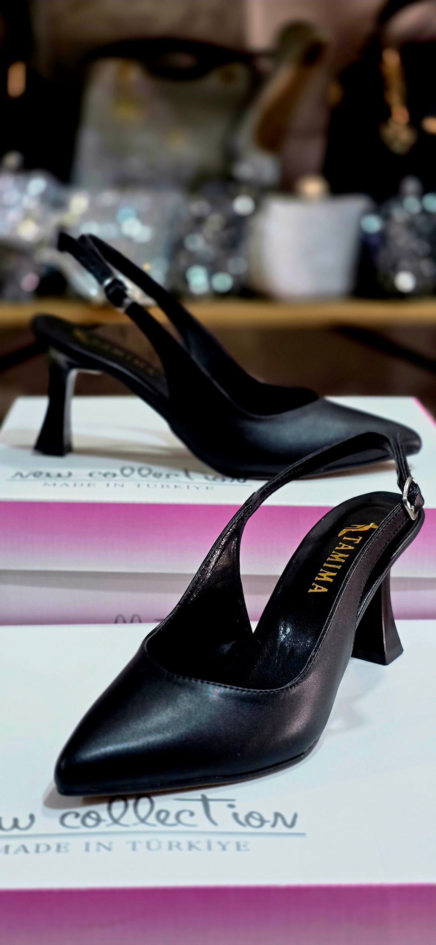 Arkası Açık Zarif Topuklu Ayakkabı