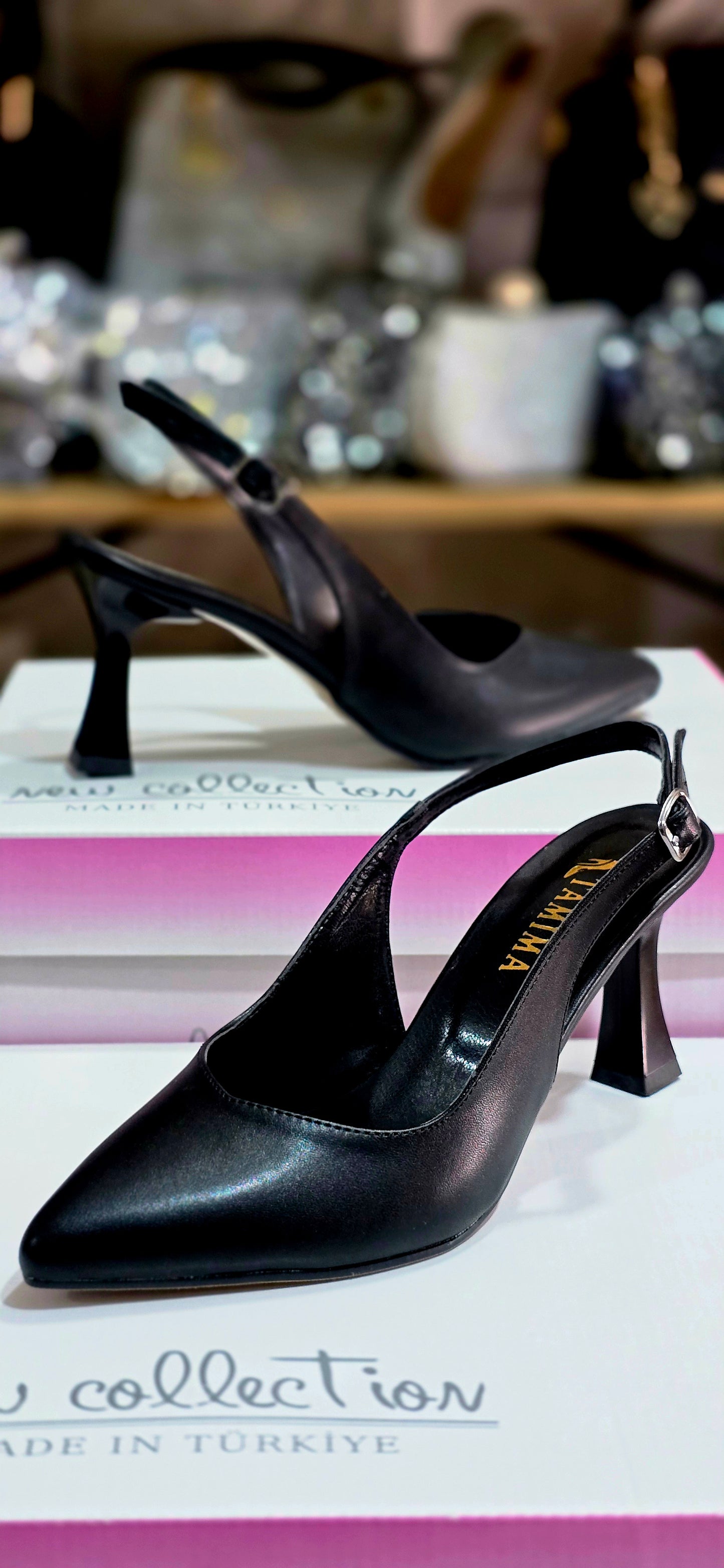 Arkası Açık Zarif Topuklu Ayakkabı