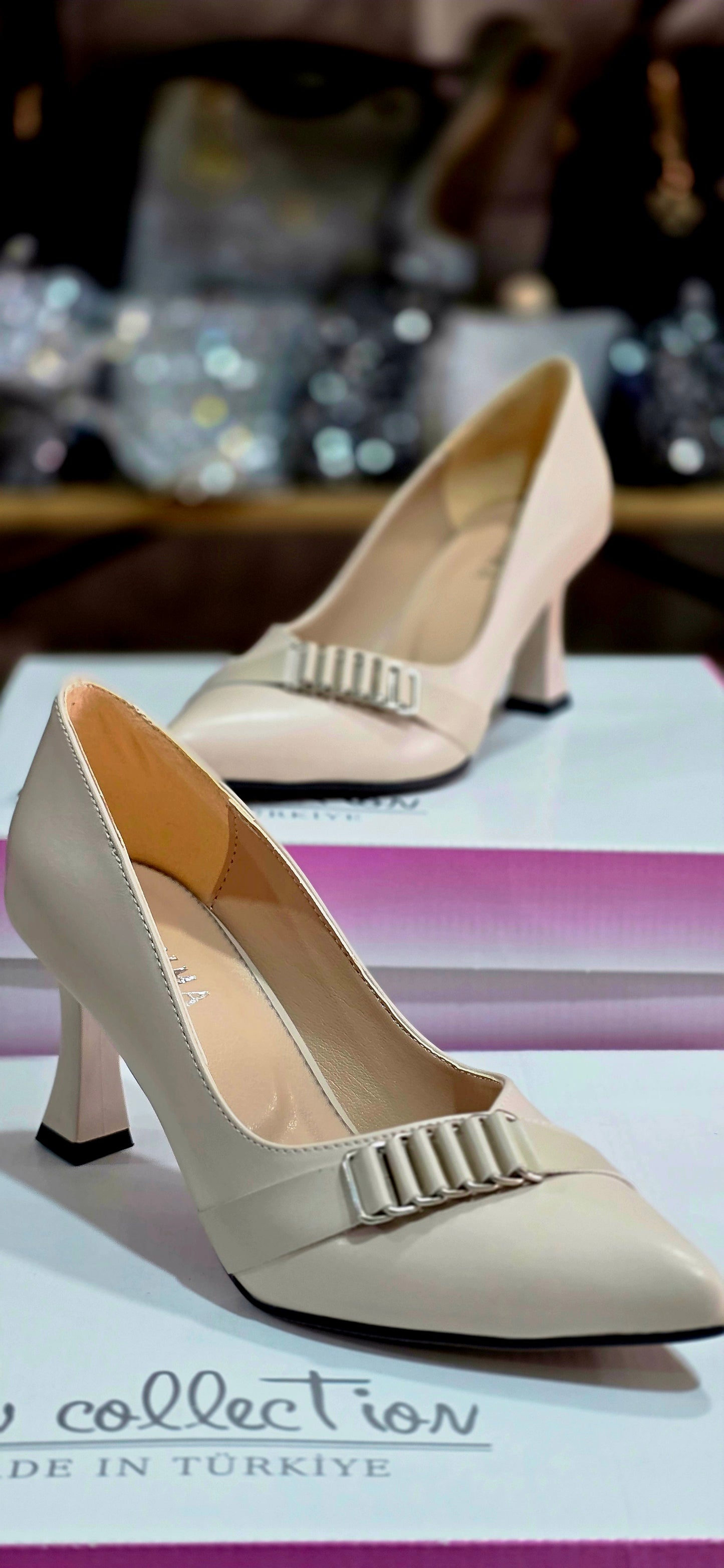 İnce Topuklu Mat Kadın Abiye Ayakkabı