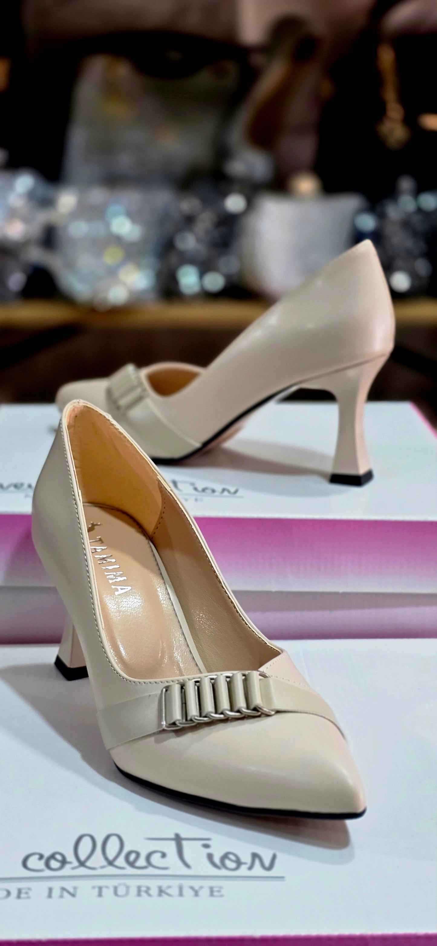 Kalın Topuklu Kadın Abiye Ayakkabı