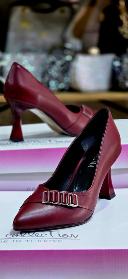 İnce Topuklu Mat Kadın Abiye Ayakkabı