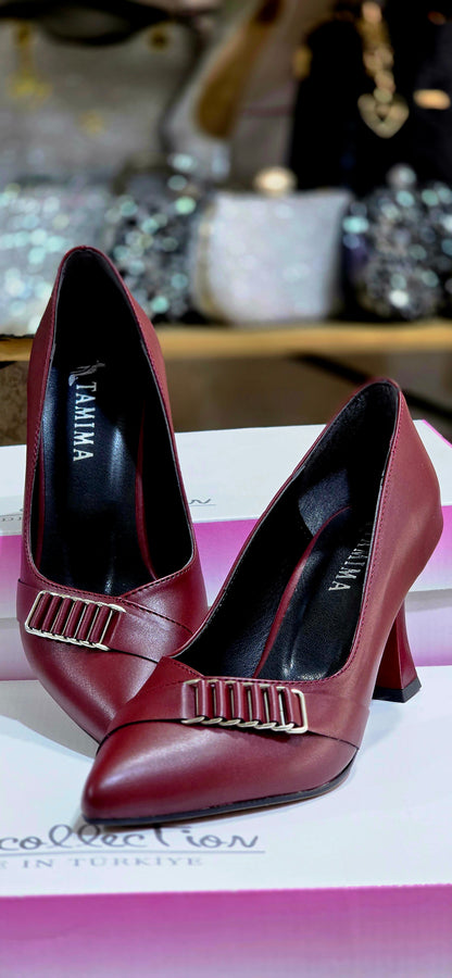 İnce Topuklu Mat Kadın Abiye Ayakkabı