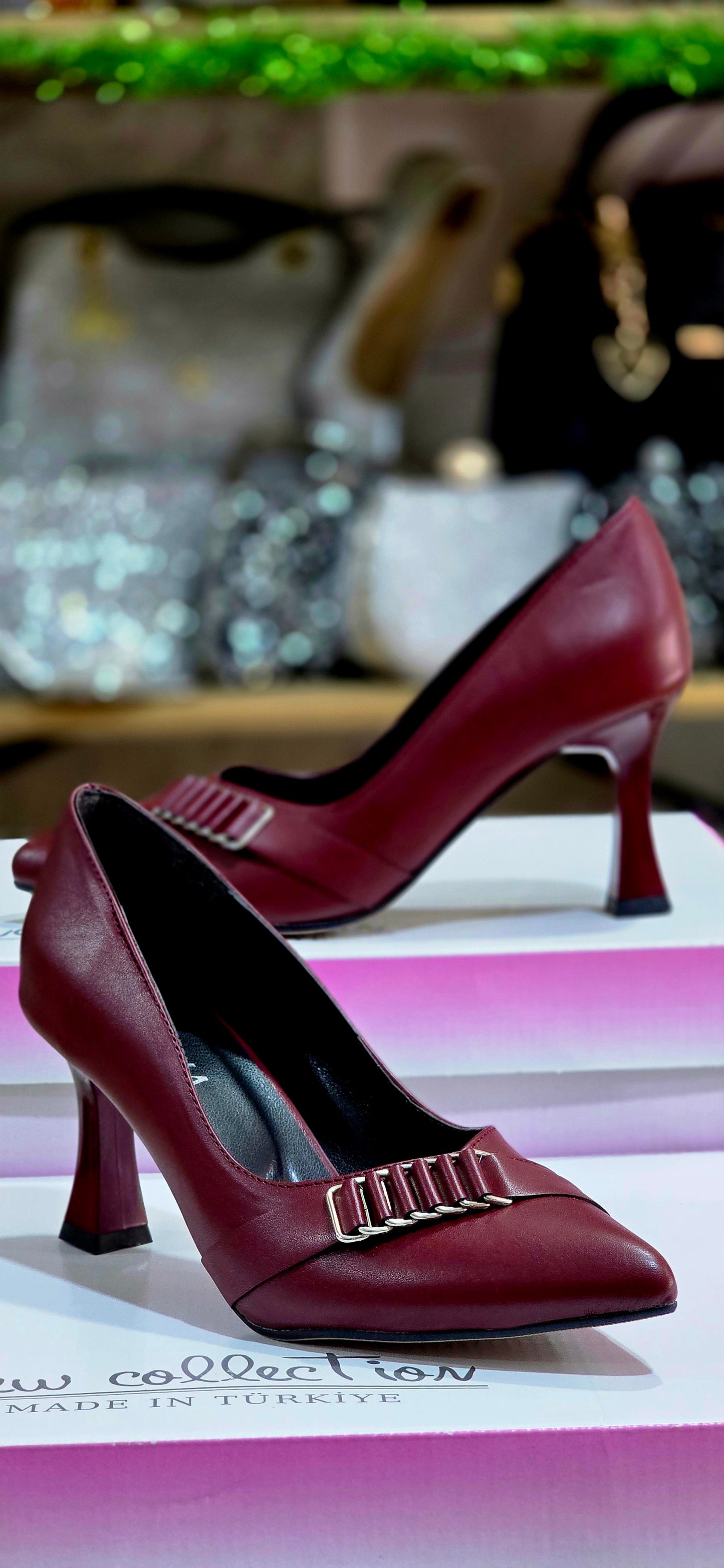 İnce Topuklu Mat Kadın Abiye Ayakkabı