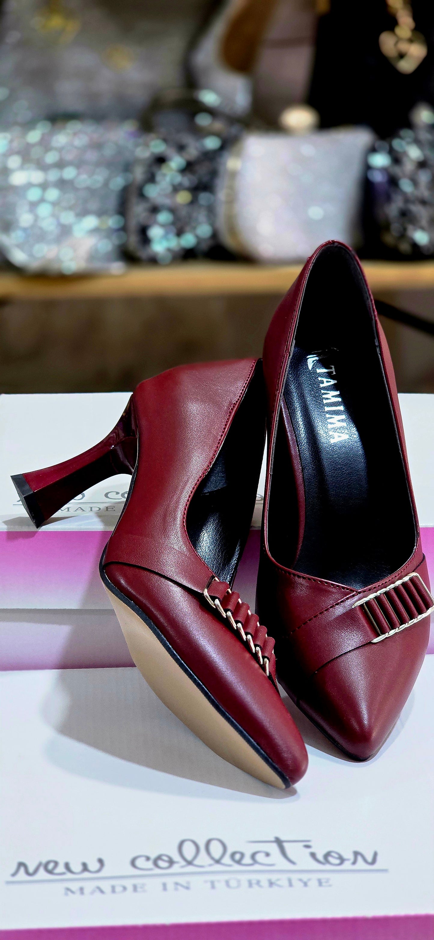 İnce Topuklu Mat Kadın Abiye Ayakkabı