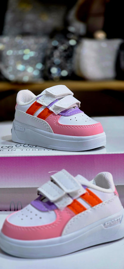 Cırtlı Renkli LED'li Çocuk Spor Ayakkabı