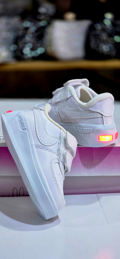 Snekaers Cırt Bantlı LED'li Çocuk Spor Ayakkabı