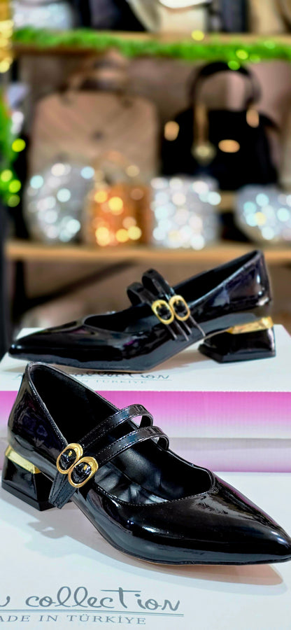 BOUTIQUE MARYJANE Kadın Rugan Kalın Topuklu Mary Jane Günlük & Abiye Ayakkabı