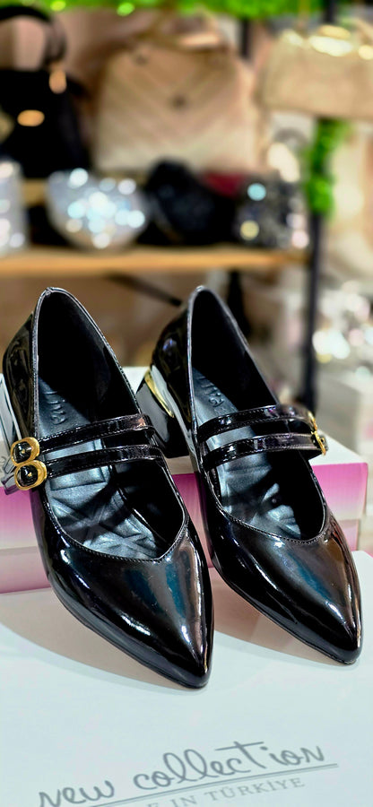 BOUTIQUE MARYJANE Kadın Rugan Kalın Topuklu Mary Jane Günlük & Abiye Ayakkabı