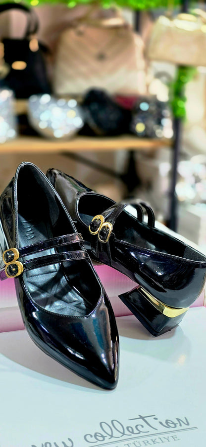 BOUTIQUE MARYJANE Kadın Rugan Kalın Topuklu Mary Jane Günlük & Abiye Ayakkabı